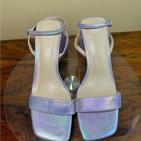 BP. Parker Ankle Strap Sandal in Purple Shimmer - Picture 7 of 16